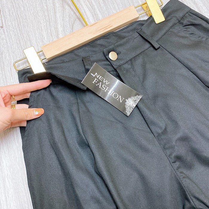 Quần baggy nữ kaki kéo khoá siêu xinh