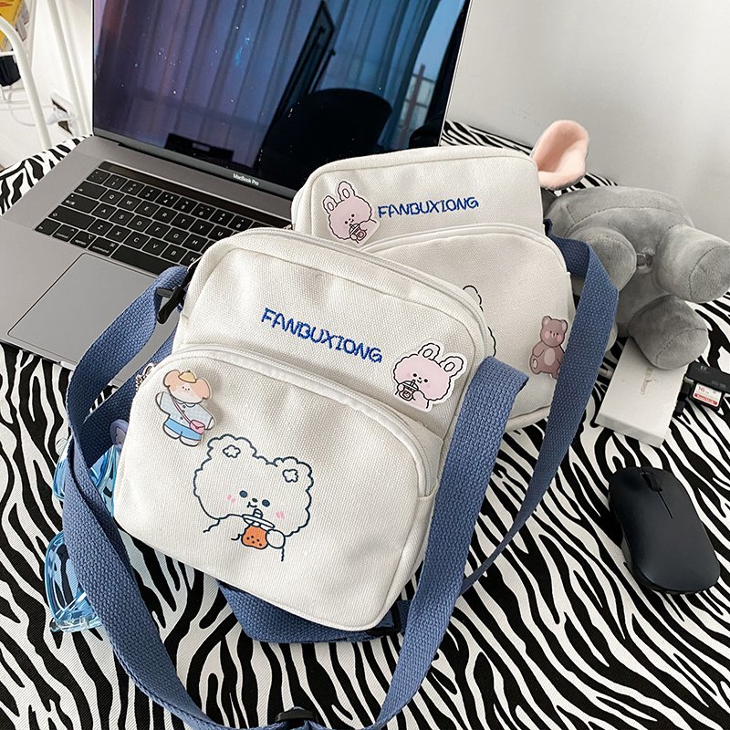 Túi Xách Nữ Vải Bạt Thời Trang Hàn 2021 | BigBuy360 - bigbuy360.vn