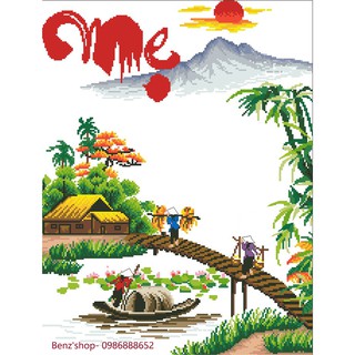 Tranh đá cao cấp ABC ( giá sỉ) Mẹ VS155 ( 70x55cm)