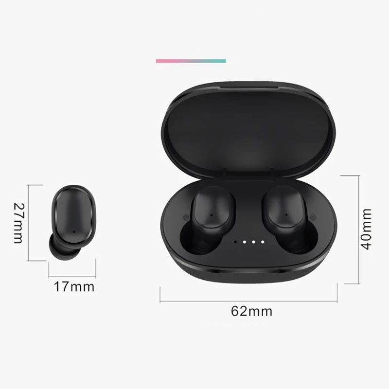 Tai nghe bluetooth 5.0 TZUZL không dây nhỏ gọn A6S TWS kèm hộp sạc cho điện thoại Xiaomi