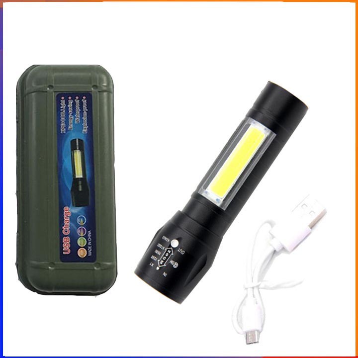 Đèn pin cao cấp siêu sáng cầm tay có zoom