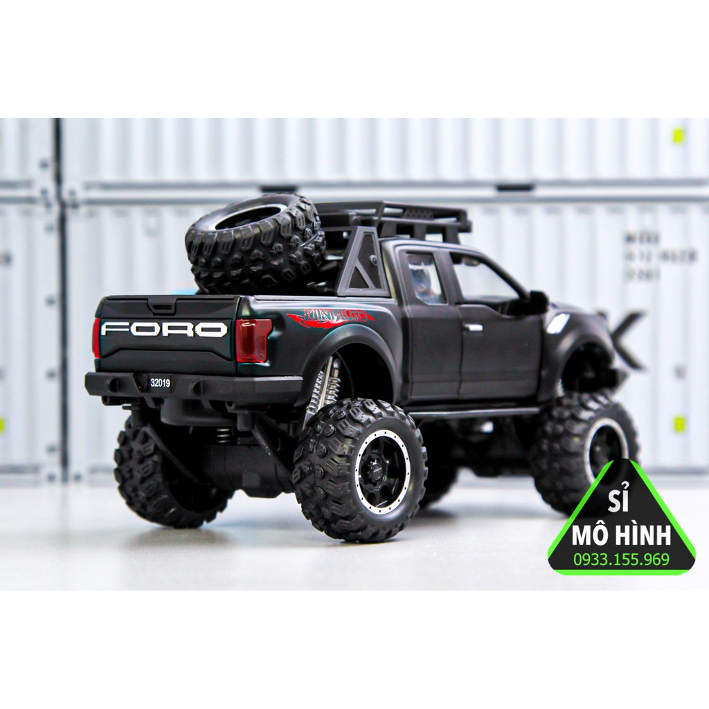 [ Sỉ Mô Hình ] Mô hình xe Ford F150 Raptor Offroad 1:32 Đen