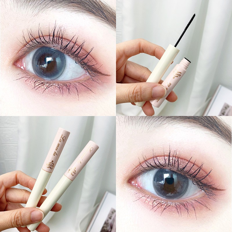 Mascara Siêu Mảnh Tơi Mi Lameila Skinny Microcara Vỏ Hồng Làm Cong Và Dài Mi Tiện Lợi Yasan