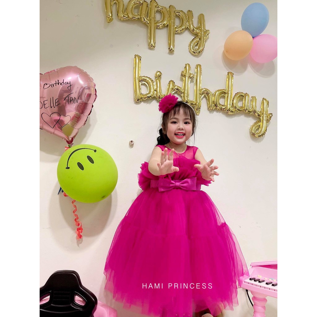 Váy Công Chúa Hoa Xoè Nhiều Lớp Tinh Tế HAMI PRINCESS ❤️ Tặng Kèm Phụ Kiện