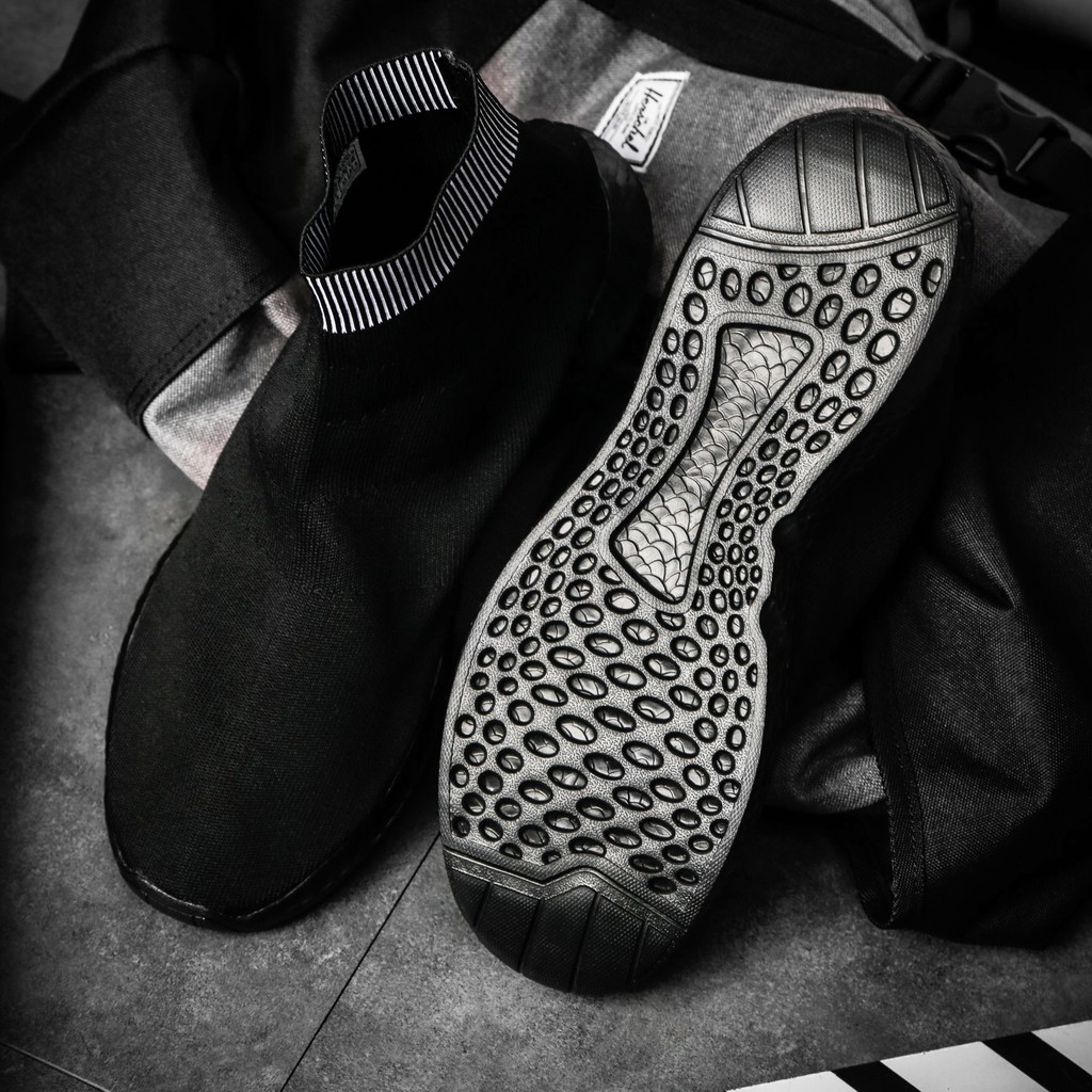 Giày Sneaker dệt cổ bo thun sọc | BigBuy360 - bigbuy360.vn