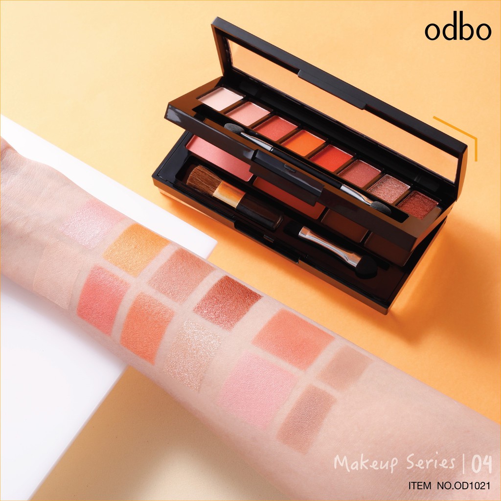 Odbo make Up Series OD1021  Set Phấn Mắt - Mày - Má Hồng Odbo Makeup Series OD1021