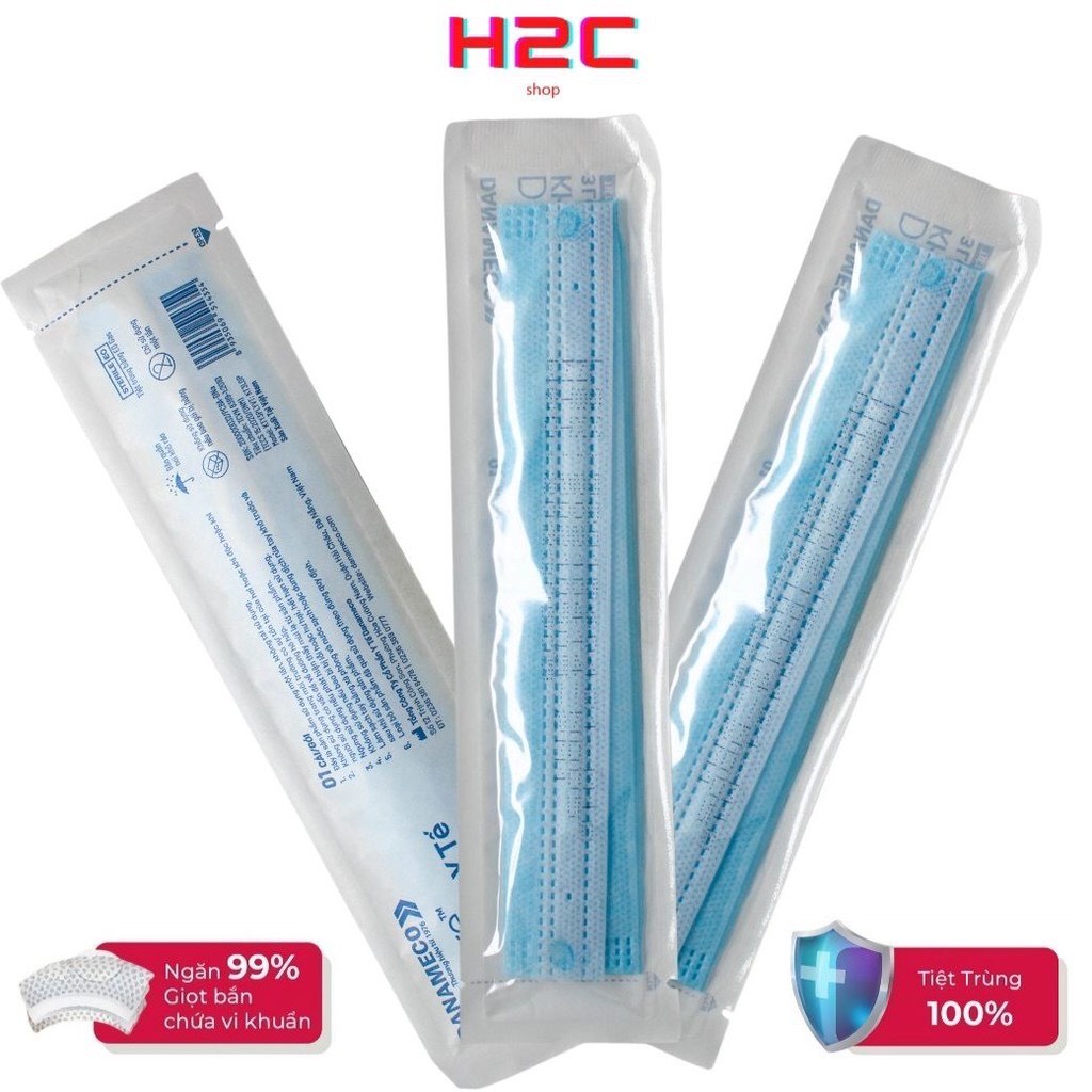 1CHIẾC/BAO NILON KHẨU TRANG Y TẾ TIỆT TRÙNG TỪNG CHIẾC DANAMECO