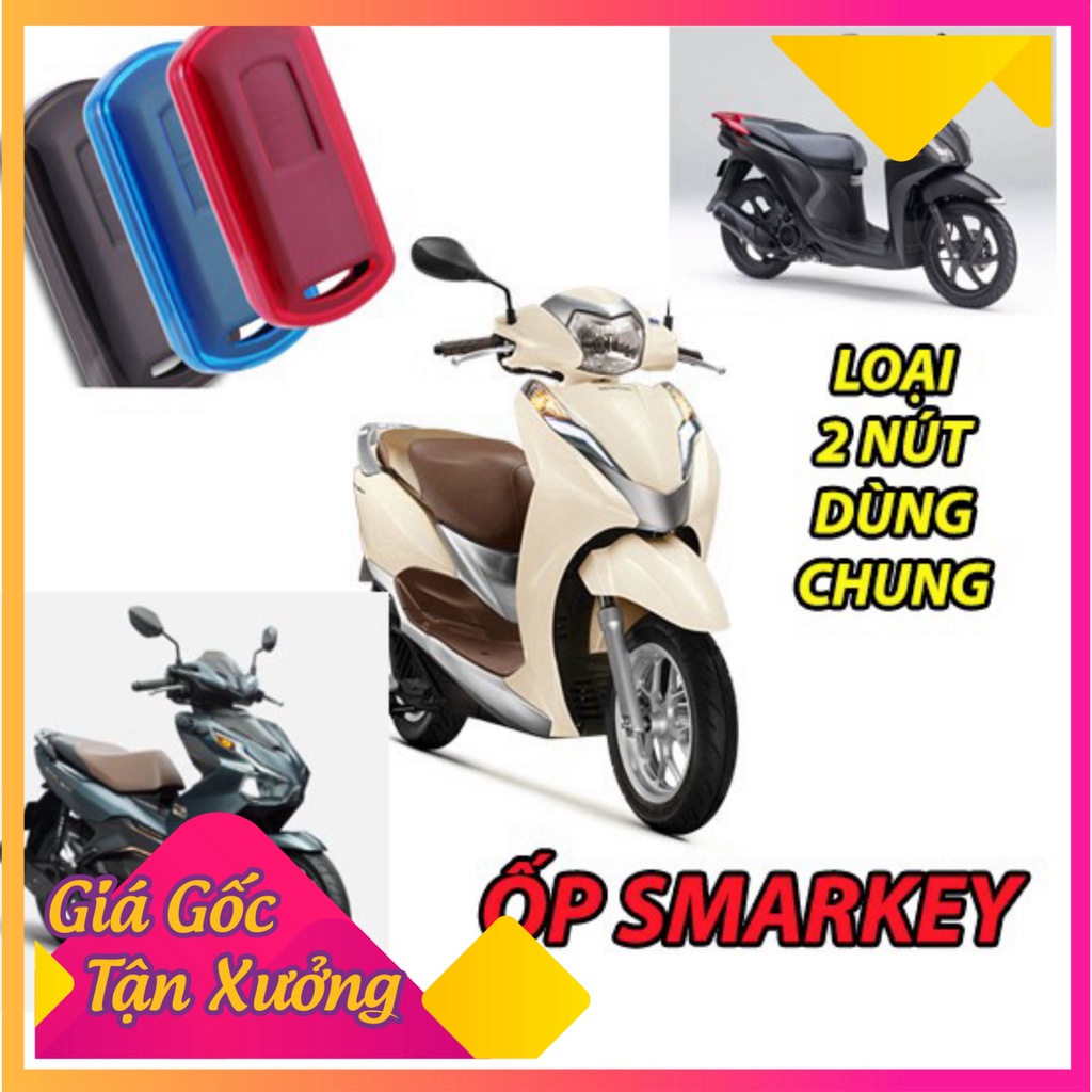 BỌC SMARKEY TRONG SUỐT CHO AB, LEAD, VISION, VARIO ( LOẠI 2 NÚT)  (Ảnh Sp thật)