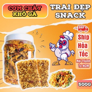 Xả kho 500g cơm cháy mix khô gà / bò / chà bông / rong biển tự chọn - trai đẹp snack