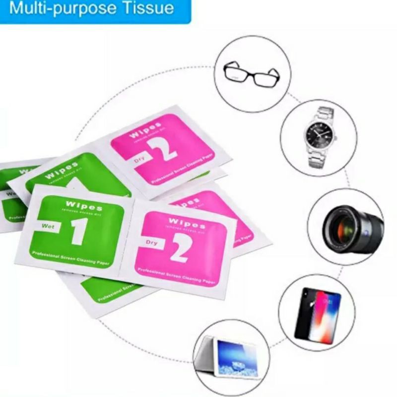 Combo Miếng Lau Màn Hình Điện Thoại ❤FREESHIP❤ - Lau Kính Điện Thoạ - Ipad - Số 1 Lau Ướt - Số 2 Lau Khô
