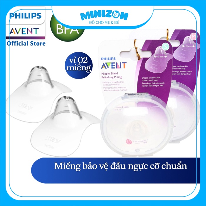 Trợ Ty Philips Avent Bằng Silicon SCF153/01 Cho Mẹ Mẫu Mới Chính Hãng | Minizon Kids