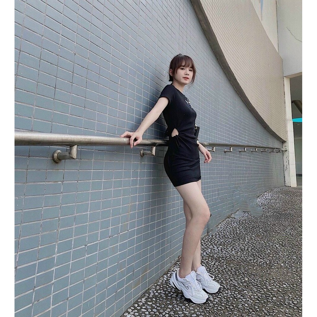 Váy Body Nữ Hình Bướm Khoét Eo Chất Thun Siêu Ôm Dáng Hàng Loại 1 | BigBuy360 - bigbuy360.vn