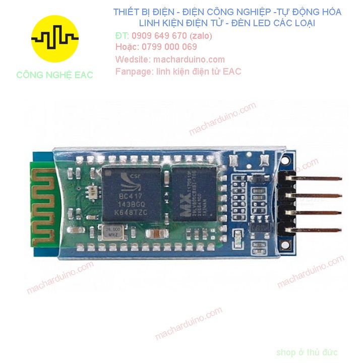 Mạch Thu Phát Bluetooth HC-06 Đã Ra Chân