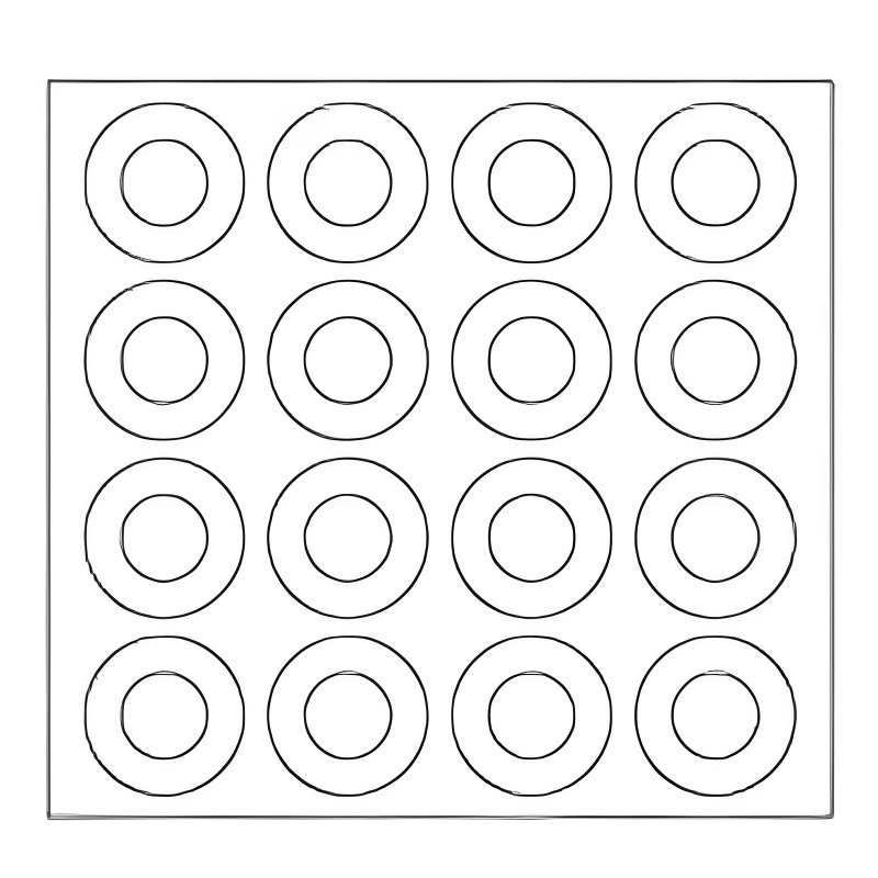 Miếng Dán Móng Tay Tự Dính Họa Tiết Hình Học Kiểu Pháp