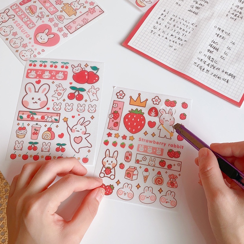 Phim hoạt hình gấu bông đáng yêu bằng tay tài khoản nhãn dán ý tưởng sáng tạo trang trí điện thoại di động