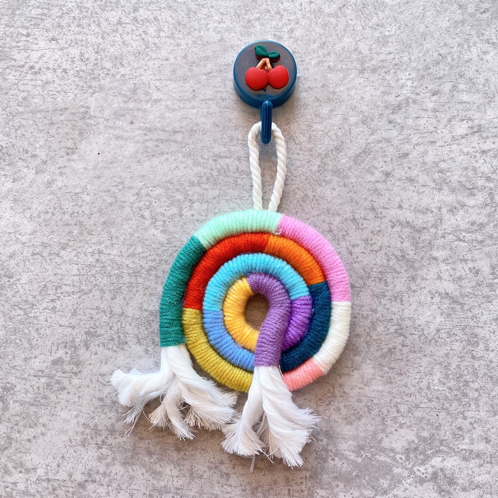 Macrame vòng tròn siêu xinh treo tường, decor phòng