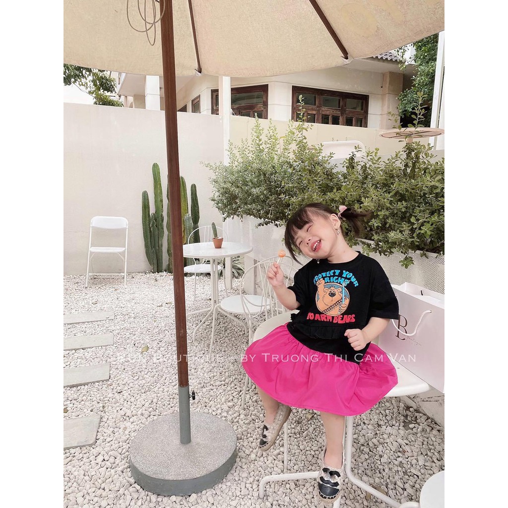 VÁY XUÔNG ĐUÔI CÁ MẸ CON COTTON HỌA TIẾT GẤU, VÁY MẸ VÀ BÉ | BigBuy360 - bigbuy360.vn