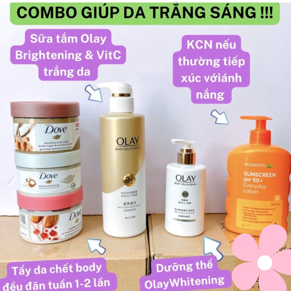 Sữa Tắm, Dưỡng Thể OLAY B3+ Vitamin C Siêu Dưỡng Trắng Da, Cấp Ẩm Và Đàn Hồi Cho Da - Bản Nội Địa Trung 500ml