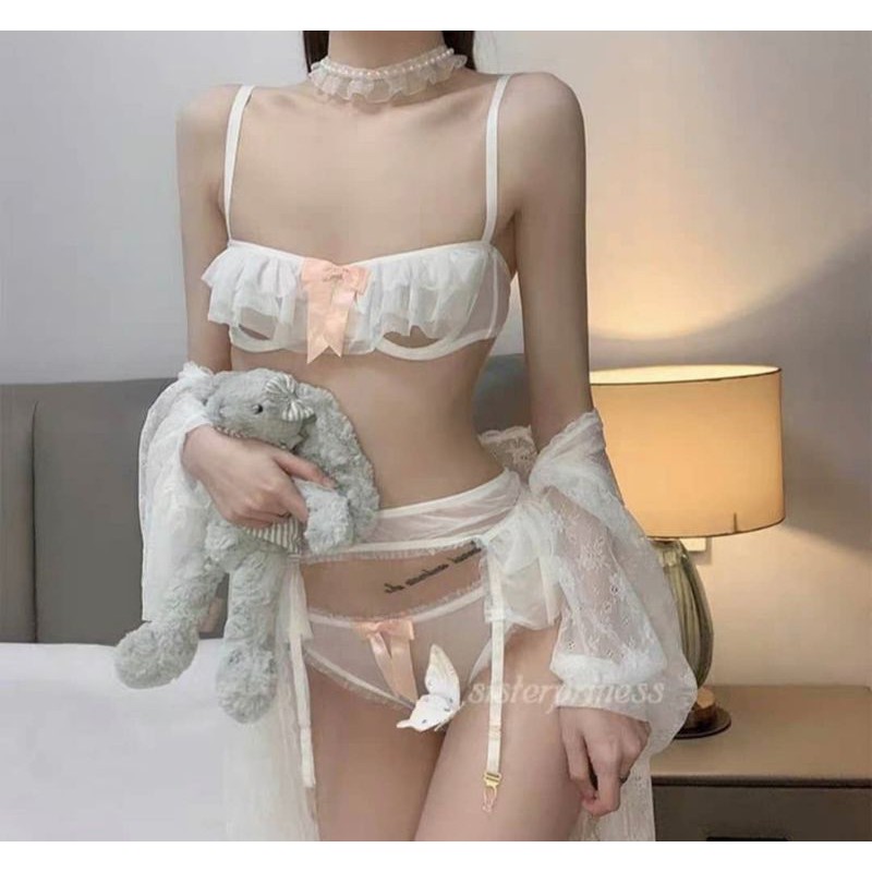 [ORDER] Set đồ lót costume trắng dễ thương