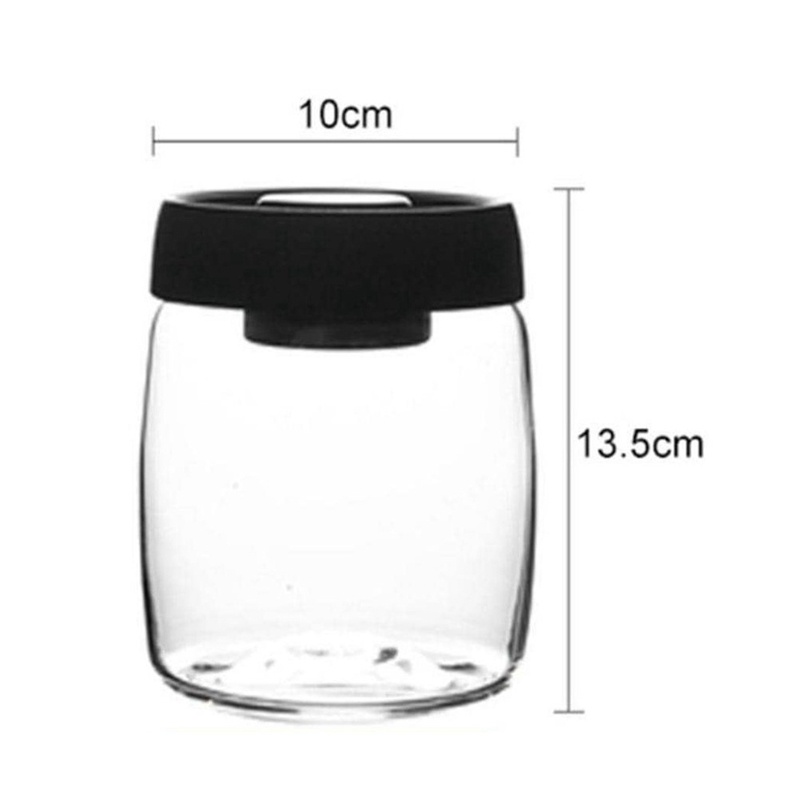 Hũ Thủy Tinh Hút Chân Không Đựng Trà Sữa / Cà Phê / Thức Ăn Vặt Kiểu Bắc
