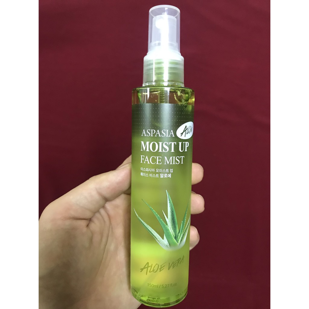 [SALE] [CAM KẾT 100% CHÍNH HÃNG] Xịt khoáng NHA ĐAM ASPASIA ALOE MOIST UP FACE MIST Hàn Quốc 150ml - trắng da, cấp ẩm | BigBuy360 - bigbuy360.vn