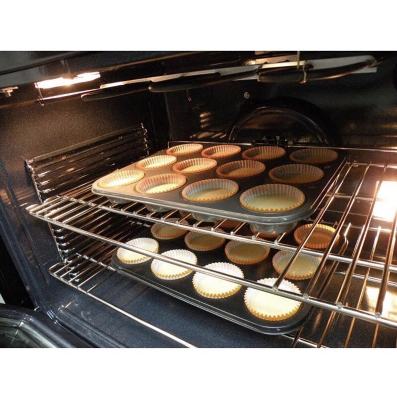 Bộ 2 Khuôn Nướng Bánh Cupcake 6 ô Và 12 ô Chống Dính