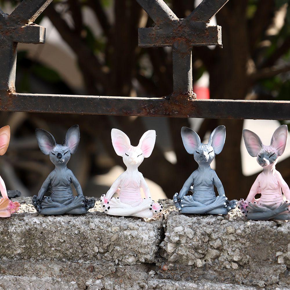 SUSANS Mô Hình Chú Mèo Bằng Đá Dùng Trang Trí Tiểu Cảnh Độc Đáo