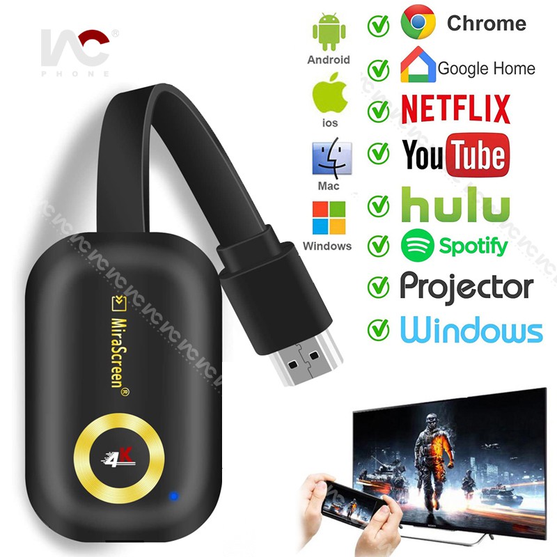 Thiết Bị Chia Sẻ Hình Ảnh 4k Hdmi Sang Tv / Android / Mac Ios Windows