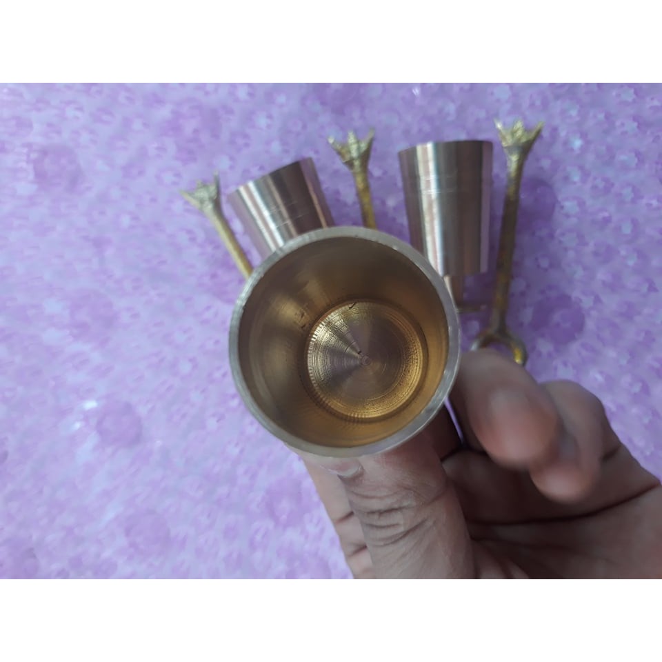 Cối giã trầu đồng bé