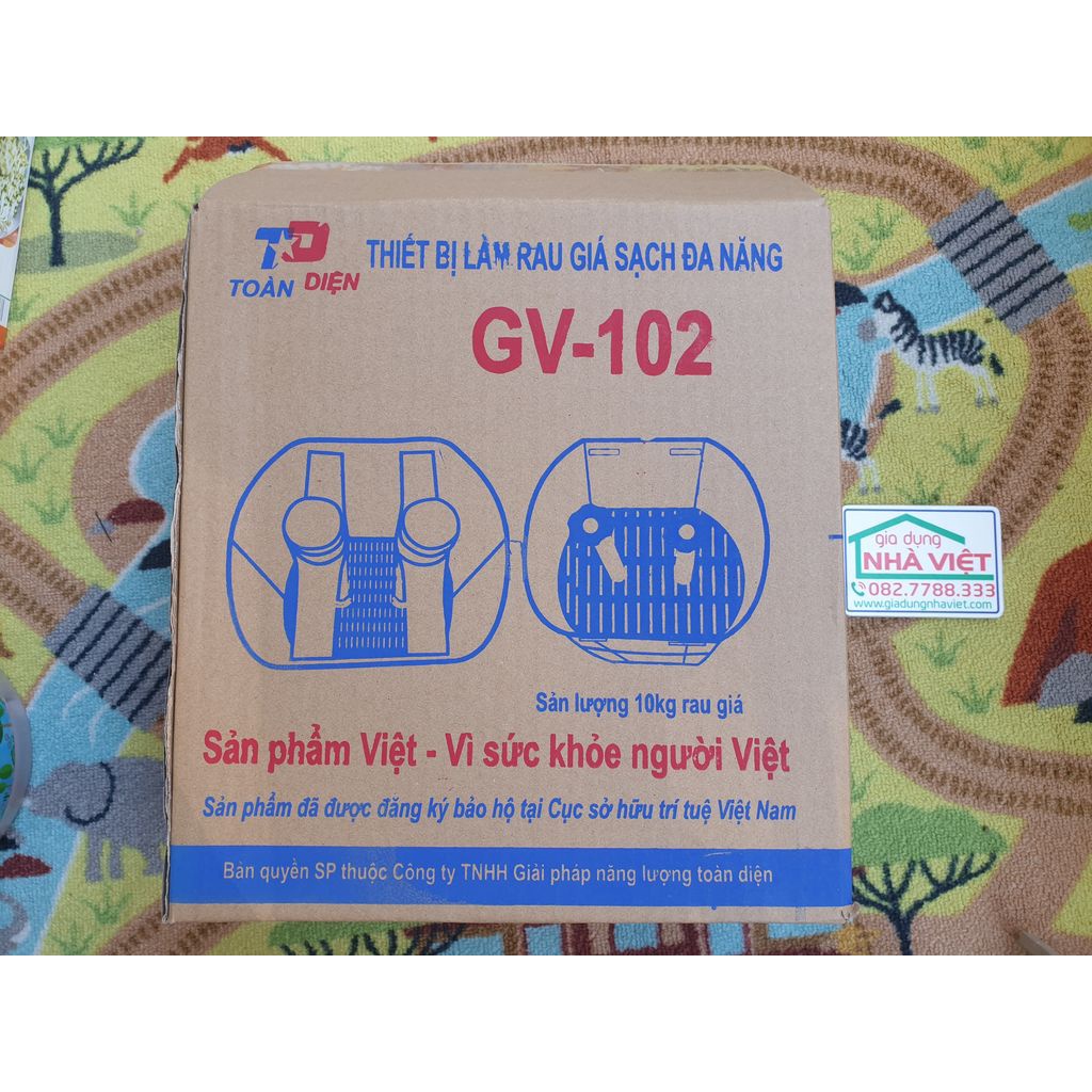 Máy làm giá đỗ tự động GV-102 công nghiệp sản lượng 10kG rau giá
