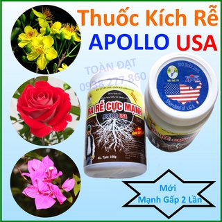 Phân Bón Kích Rễ N3M 100g, Ra Rễ Cực Mạnh Apollo (hủ 100g) Cho mai vàng, cây kiểng, Rau Màu, Hoa Hồng