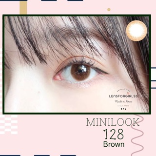 Kính áp tròng Minilook 128 brown của Lens-me (Hsd 6 tháng)