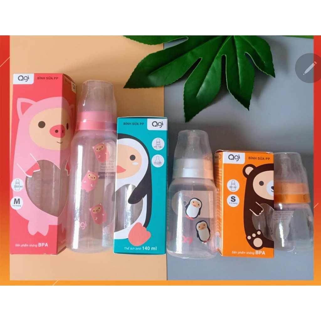 Bình Sữa Agi 60ml - 140ml - 250ml