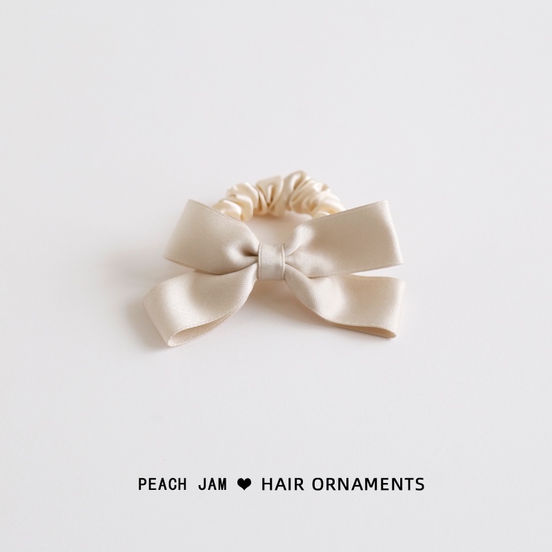 Dây buộc tóc cao su bản lớn thắt nơ dễ thương cho nữ