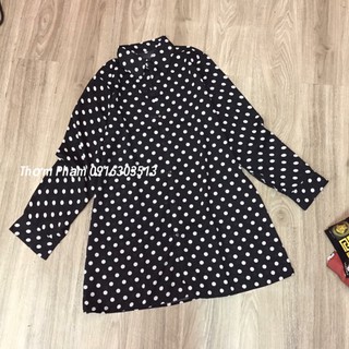 Váy sơ mi chấm bi