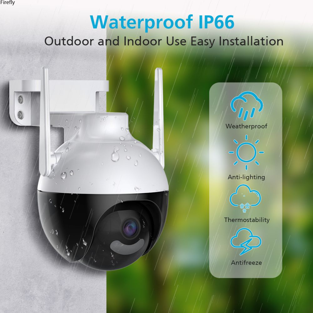 Camera Giám Sát Ngoài Trời 4MP Nhận Diện Con Người AI WIFI Có Thể Xoay 360 Độ