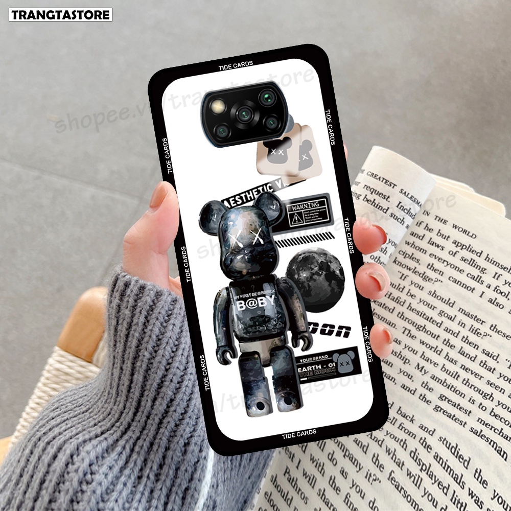 Ốp Xiaomi Poco X3 / Poco X3 Pro in hình gấu Bearbrick,Mountain,xanh,đen,đỏ giá rẻ