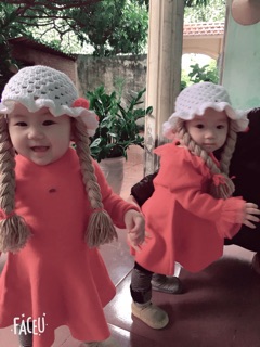 Mũ thắt bím tóc nhiều màu [HÌNH THẬT]