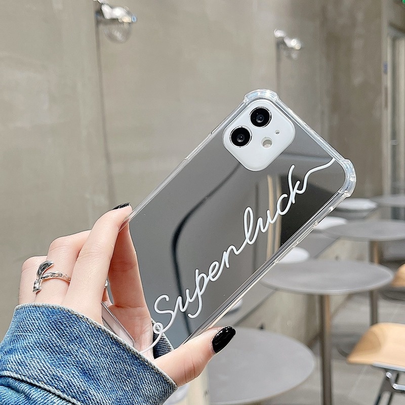 Ốp Điện Thoại Tráng Gương Đơn Giản Thời Trang Cho Iphone 678plus / 14promax / 13pro 11 / 12 xsmax / xr