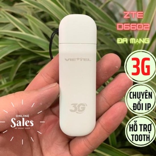 Dcom 3g , usb 3g zte d6602 đa mạng , chuyên đổi ip , hỗ trợ tooth