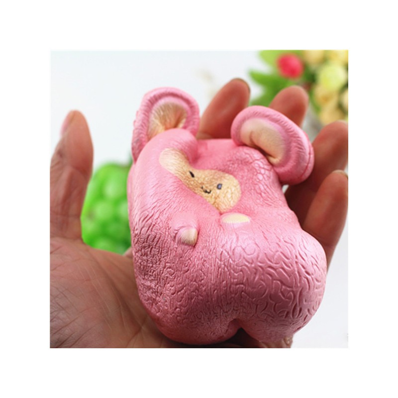 Đồ chơi bóp mềm squishy làm từ PU 11cm hình chuột đáng yêu