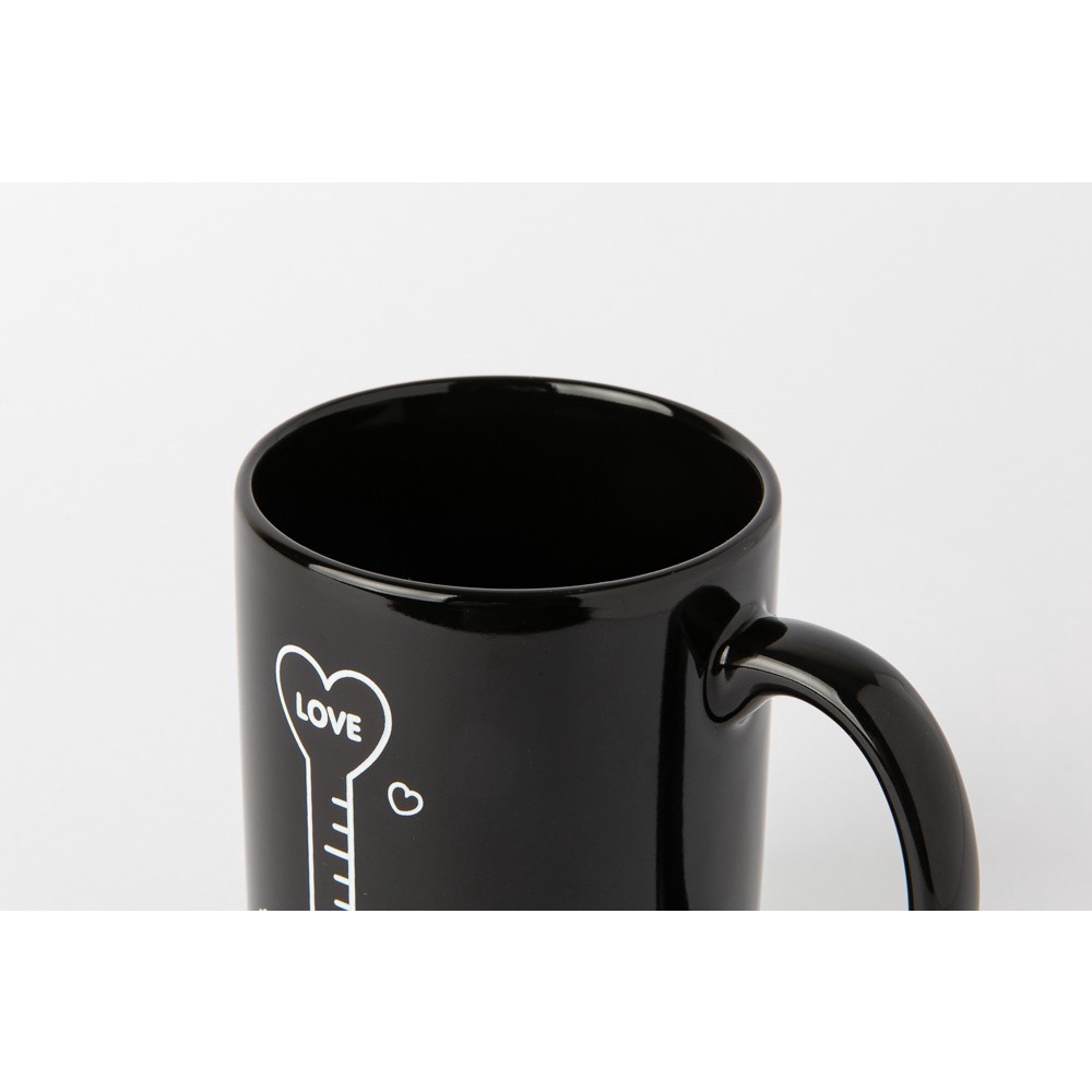 Cốc Mug Đo Độ Ấm ARTBOX Hàn Quốc Màu Đen In Hình Iren
