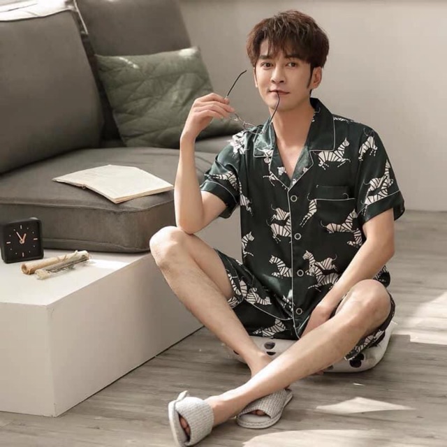 Bộ ngủ lụa cho nam | BigBuy360 - bigbuy360.vn
