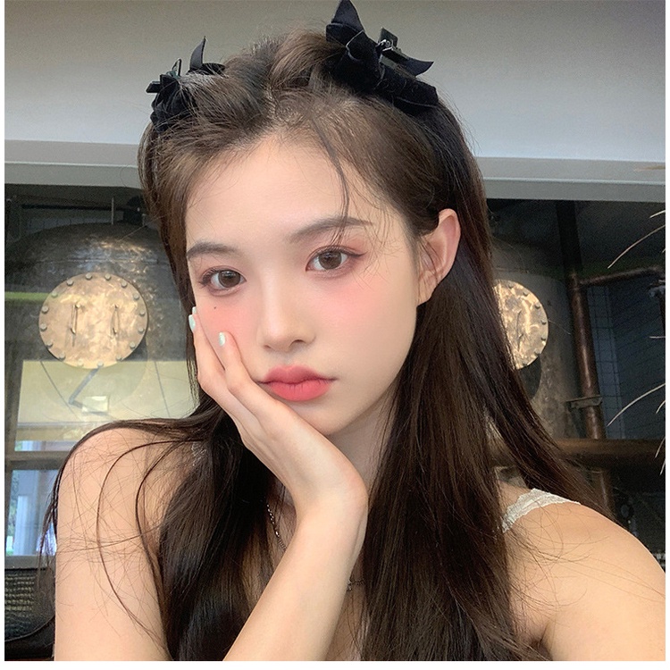 Kẹp Tóc Nơ Nhung Thời Trang Thu Đông 2022