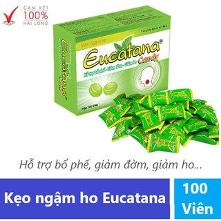 Kẹo ngậm ho |Eucatana-Hỗ trợ bổ phế, giảm đờm, giảm ho (Hộp 100 Viên)