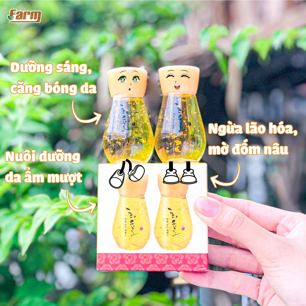 Set 2 chai Serum Tinh Chất Vàng 24K Lebelage Heeyul Premium Essence