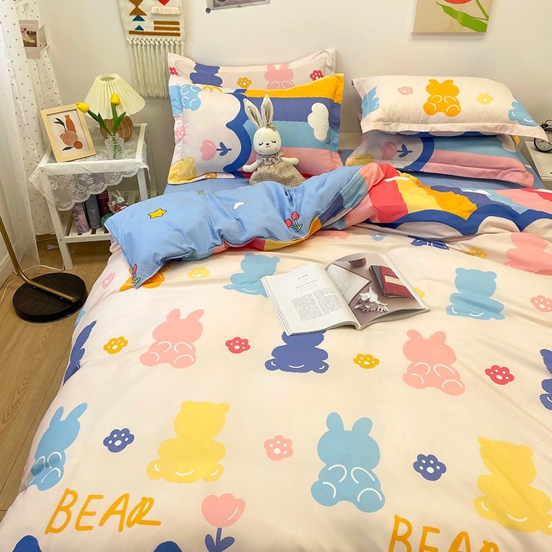 Thanh lý bộ chăn ga cotton poly 4 món