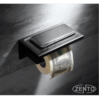 Lô giấy vệ sinh inox304 Black series Zento HC6815