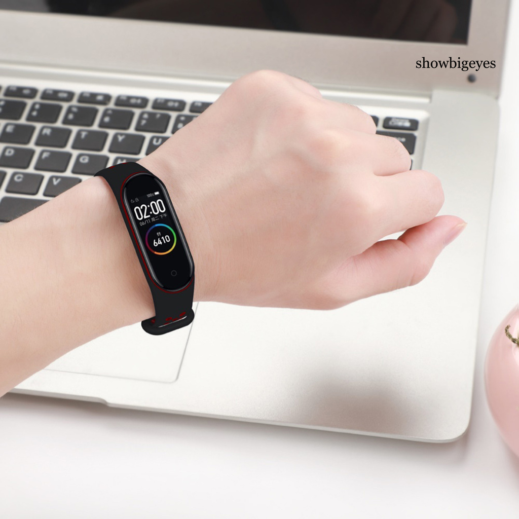Dây Đeo Silicon Thay Thế Cho Đồng Hồ Thông Minh Xiaomi Mi Band 3 / 4