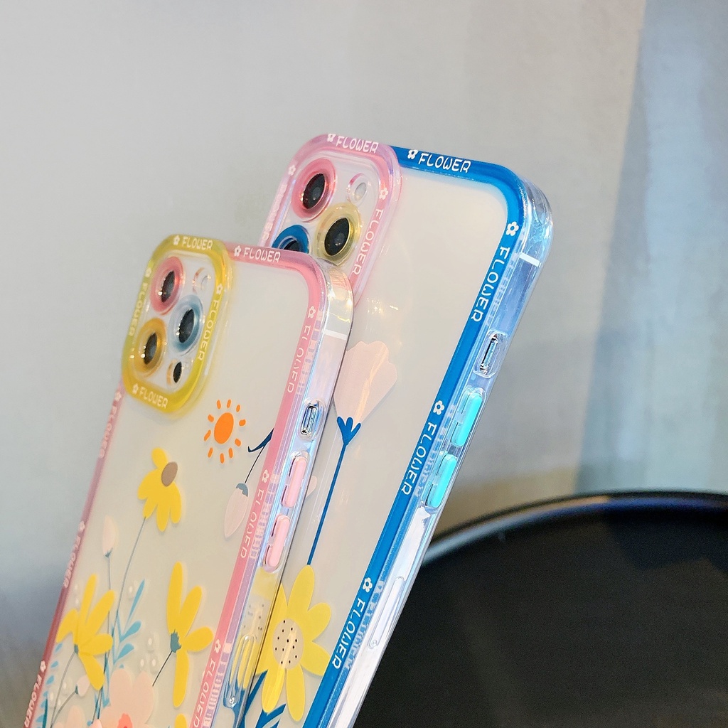 ốp iphone Cứng Trong Suốt Họa Tiết Hoa tương thích iPhone 6s 6splus 7 7plus 8 8plus X XS 11 12 Pro Max Plus Promax-3016